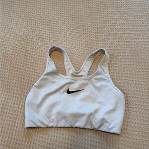 Nike White Racerback Sports Bra